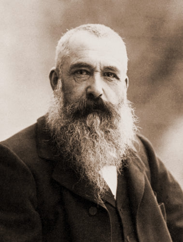 Autorretrato de Claude Monet em sépia.