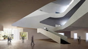 Interior moderno com escadas