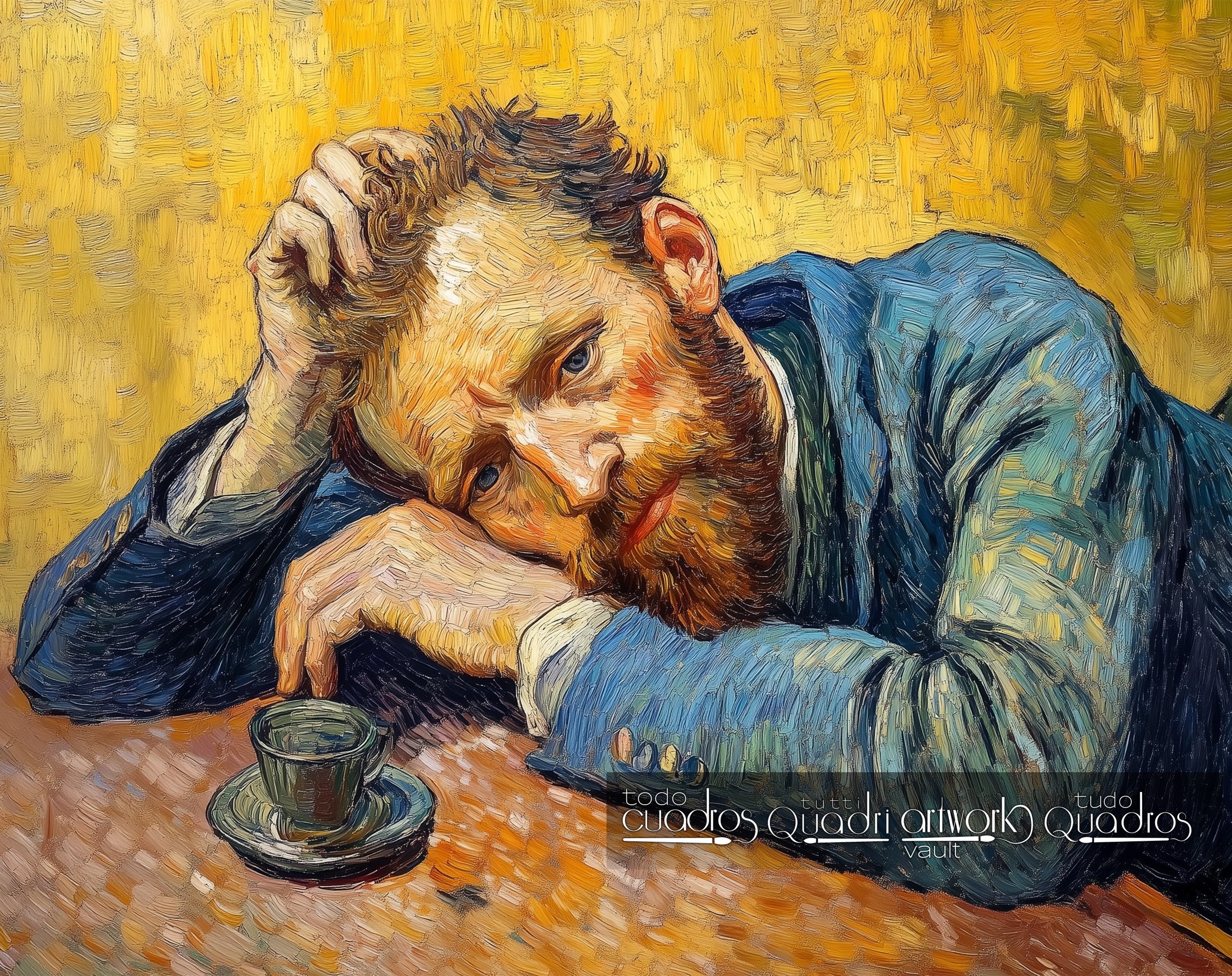 Entre Sombras e Pensamentos, Estilo Van Gogh Moderno