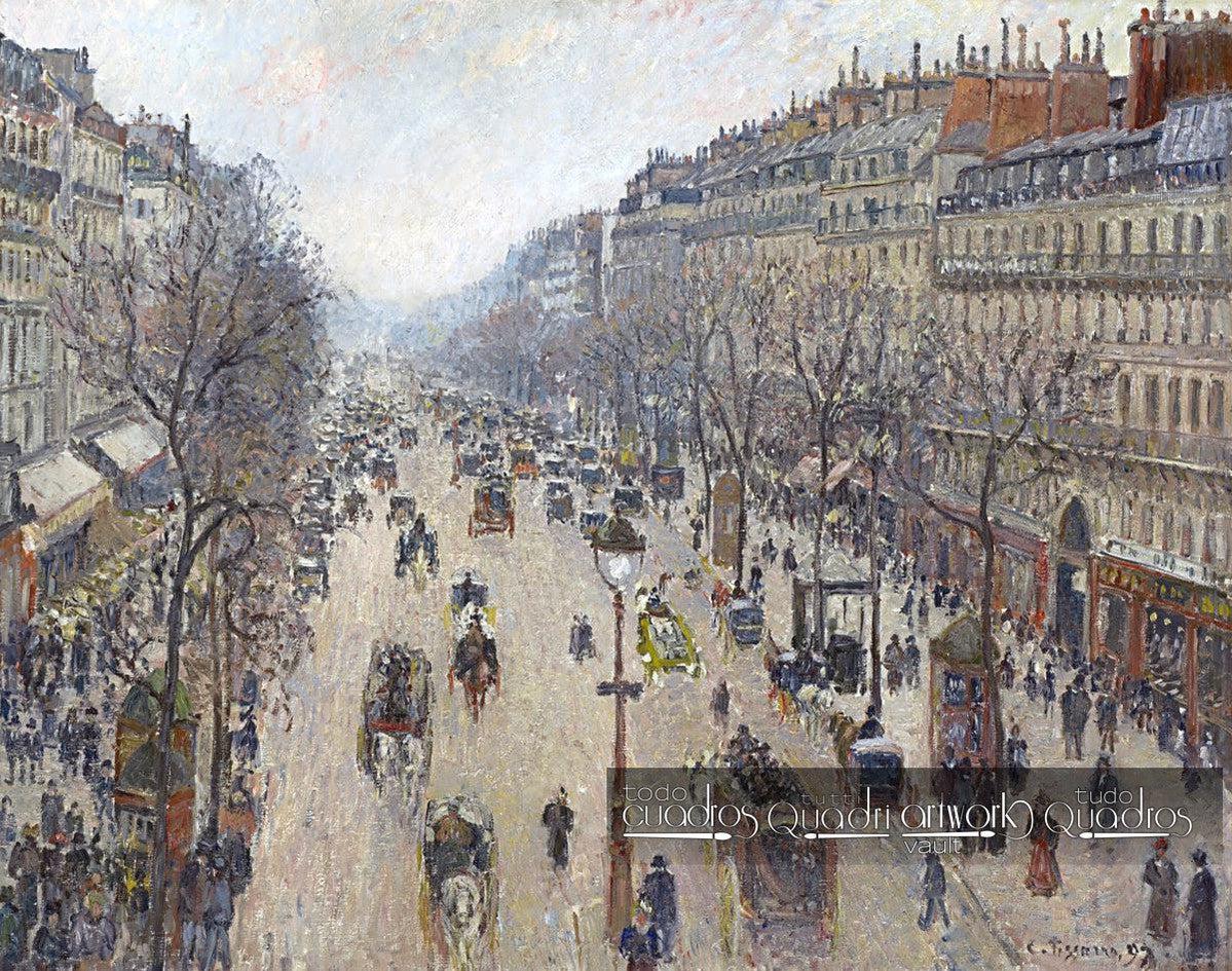 Boulevard Montmartre, Inverno, Pissarro