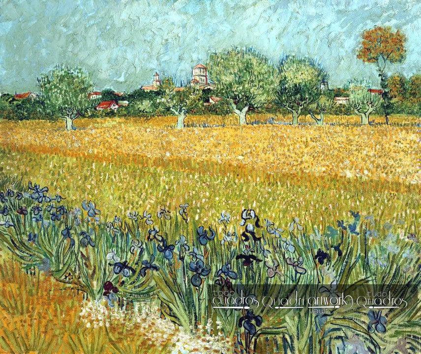 Campo com flores perto de Arles, Van Gogh