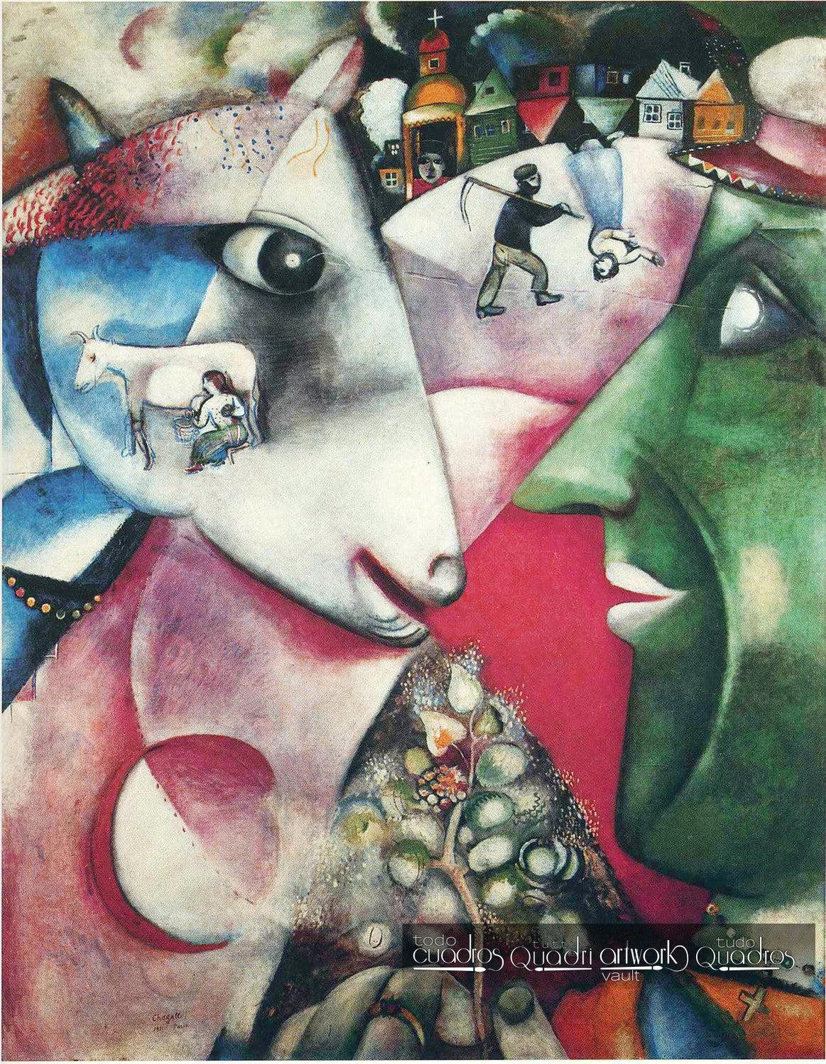 Eu e a aldeia, Chagall