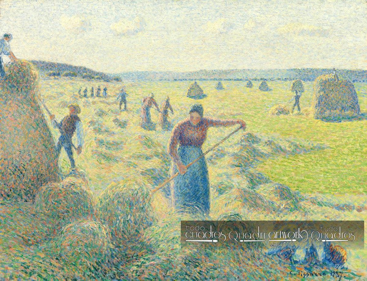 A Colheita de Feno em Éragny, Pissarro