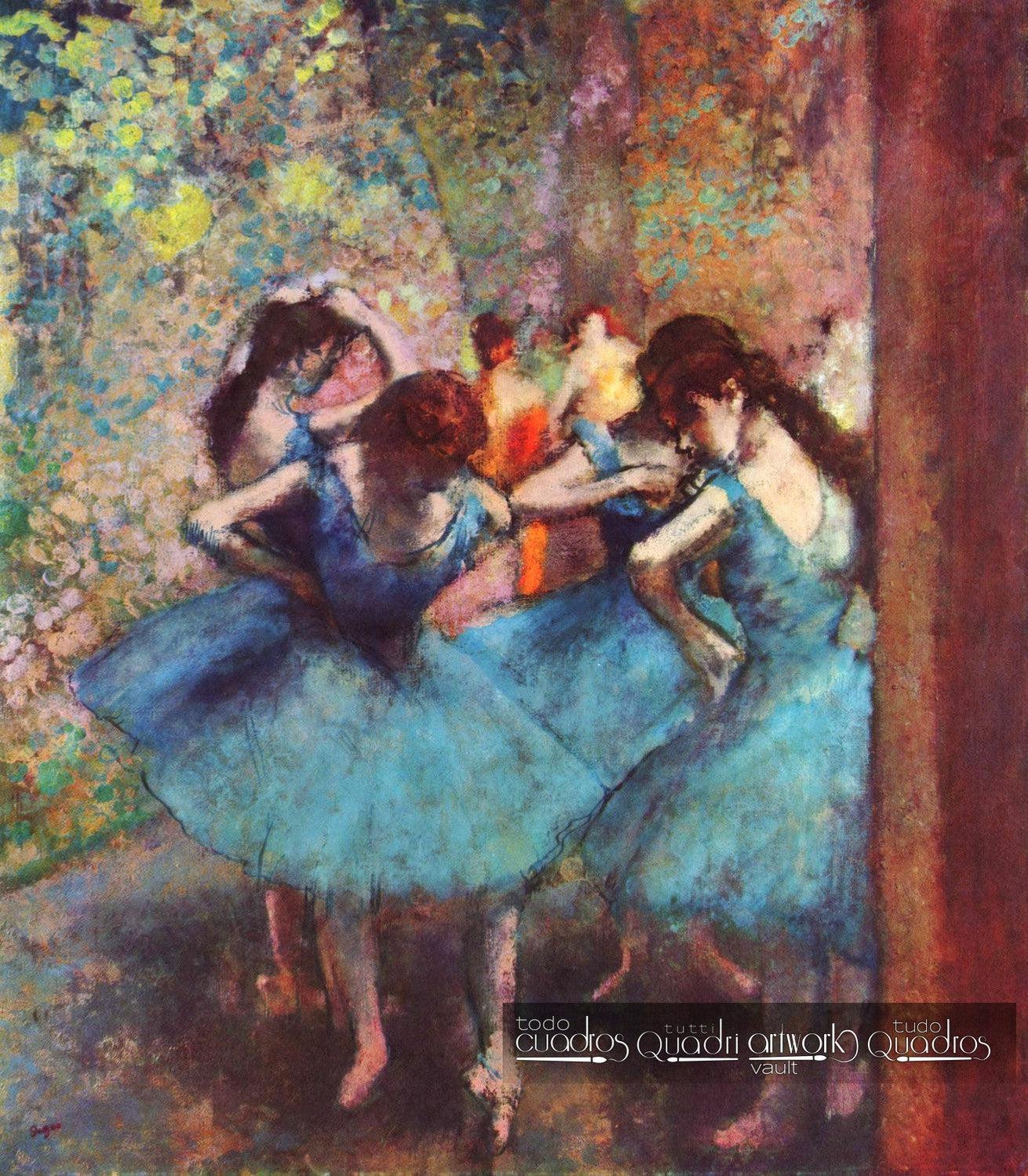 Dançarinos em azul, Degas