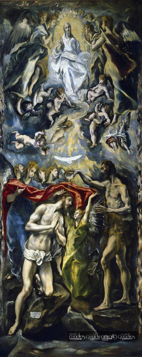 O batismo de Cristo, El Greco