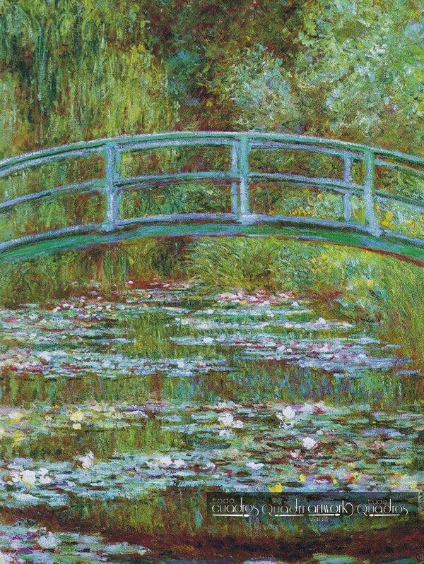 Ponte sobre uma lagoa de lírios d'água, Monet