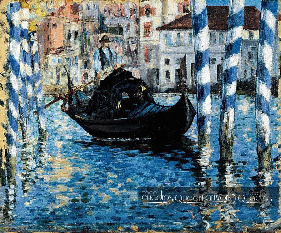 O Grande Canal de Veneza (Veneza Azul), Manet
