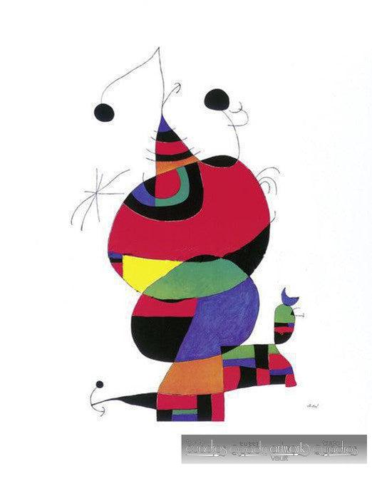Mulher, pássaro e estrela, Miró