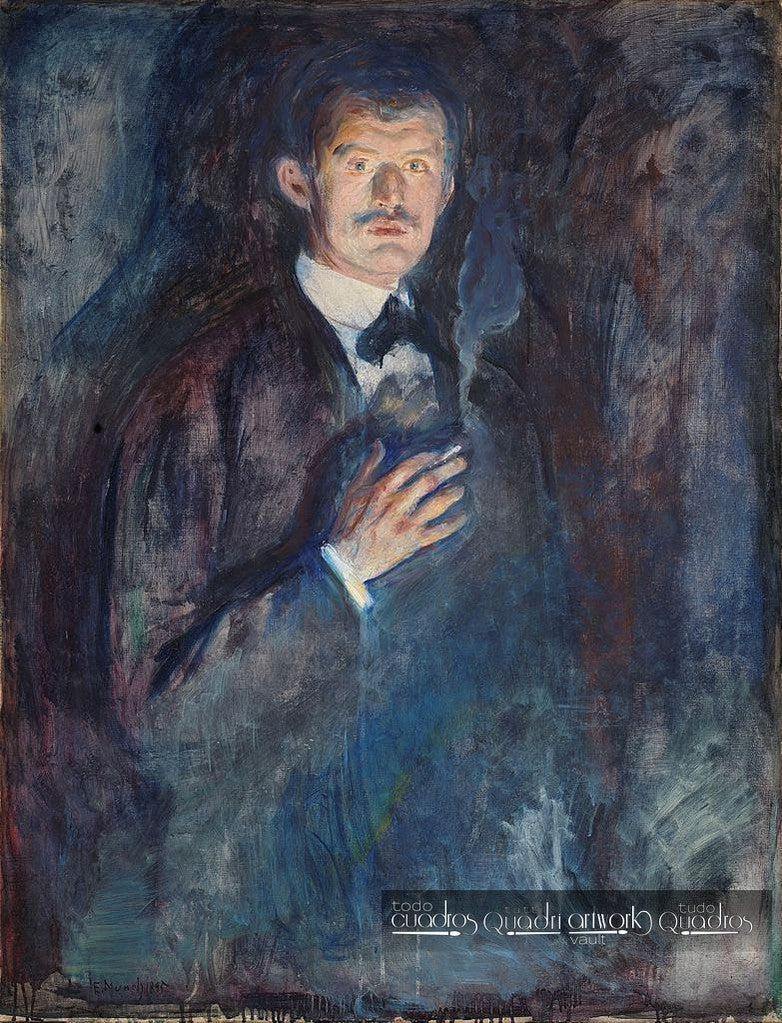 Autorretrato com cigarro, Munch