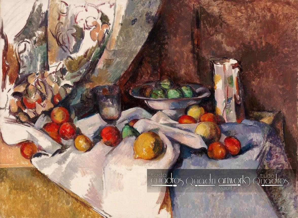 Natureza morta com maçãs, Cézanne