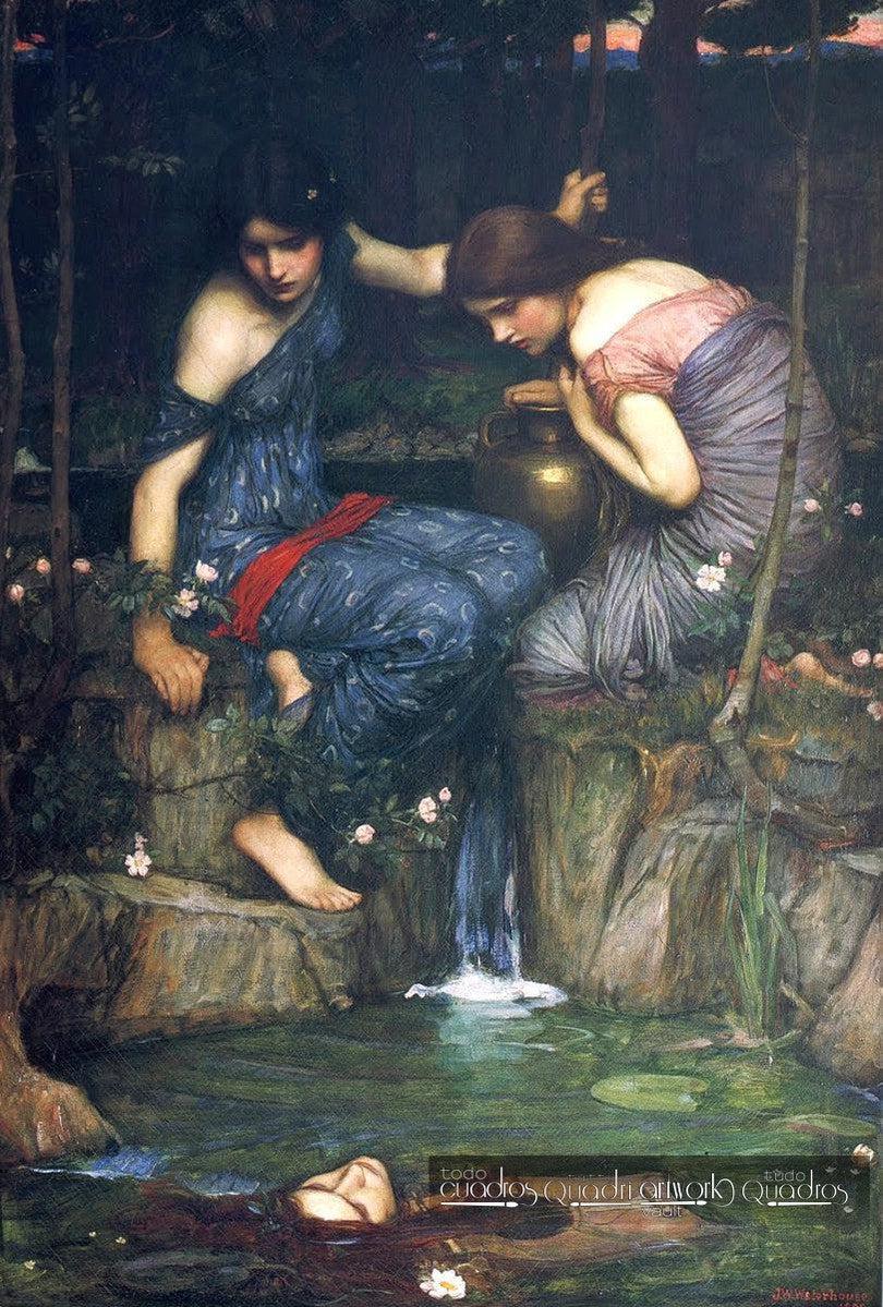 Ninfas encontrando a cabeça de Orfeu, J. W. Waterhouse