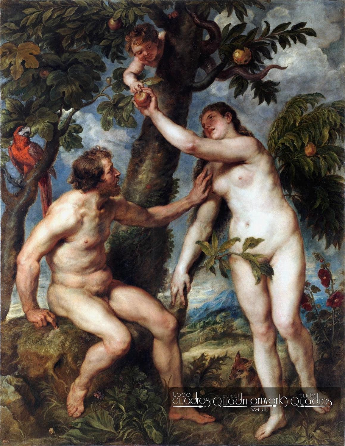 Adão e Eva, Rubens