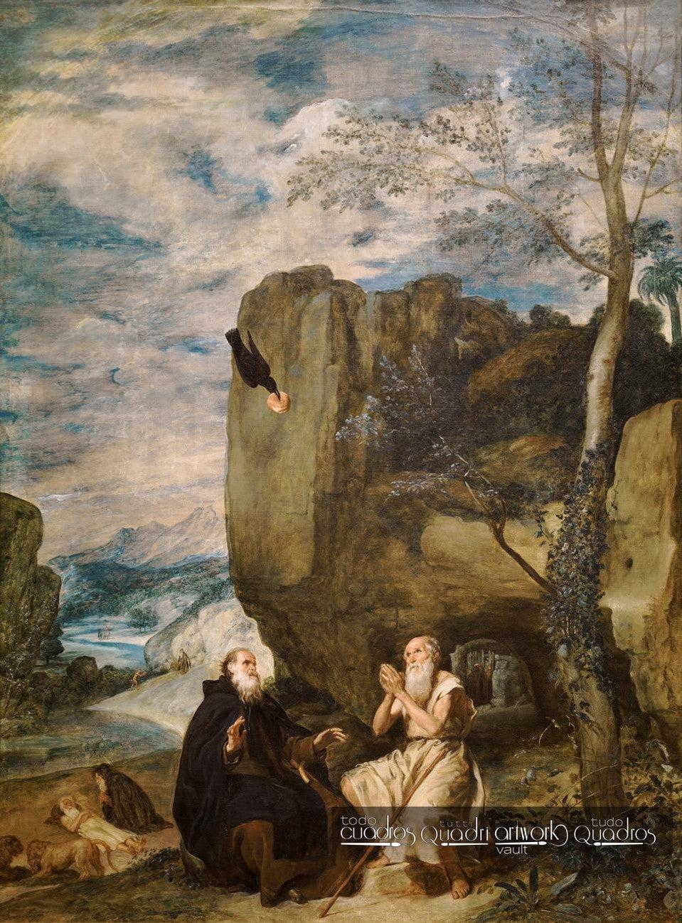 Santo Antão Abade e São Paulo, primeiro eremita, Velázquez